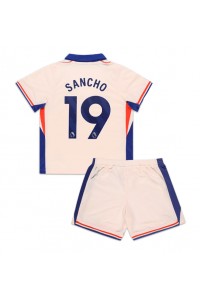 Chelsea Jadon Sancho #19 Babytruitje Uit tenue Kind 2024-25 Korte Mouw (+ Korte broeken)